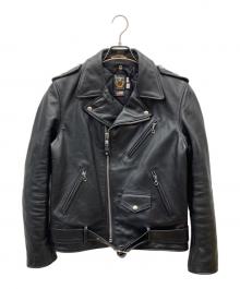 Schott（ショット）の古着「613UST ONESTAR TALL ライダース レザージャケット」｜ブラック