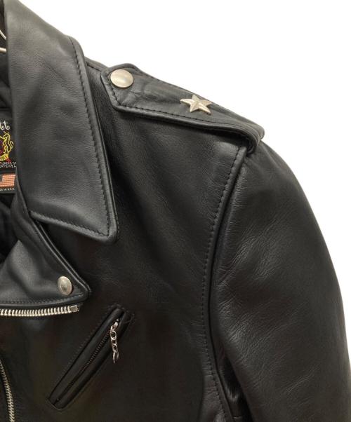 Schott（ショット）Schott (ショット) 613UST ONESTAR TALL ライダース レザージャケット ブラック サイズ:40の古着・服飾アイテム