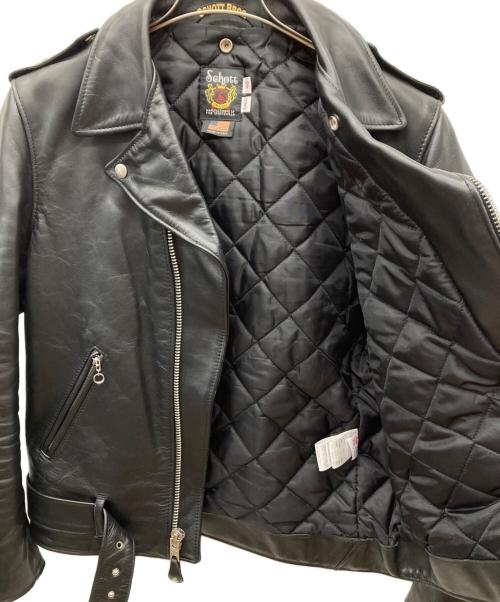 Schott（ショット）Schott (ショット) 613UST ONESTAR TALL ライダース レザージャケット ブラック サイズ:40の古着・服飾アイテム