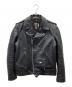 Schott（ショット）の古着「613UST ONESTAR TALL ライダース レザージャケット」｜ブラック