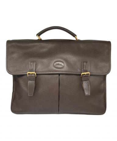 中古・古着通販】LONGCHAMP (ロンシャン) レザービジネスバッグ