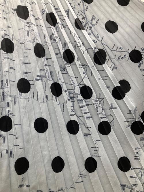 THOMAS MAGPIE（トーマス マグパイ）THOMAS MAGPIE (トーマス マグパイ) ニシテツプリントプリーツスカート グレー サイズ:36の古着・服飾アイテム