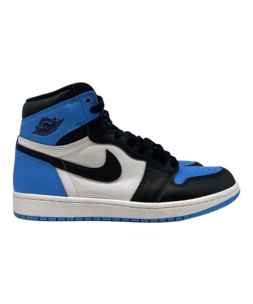 NIKE（ナイキ）NIKE (ナイキ) AIR JORDAN 1 RETRO HI OG ホワイト×ブルー サイズ:26.5の古着・服飾アイテム
