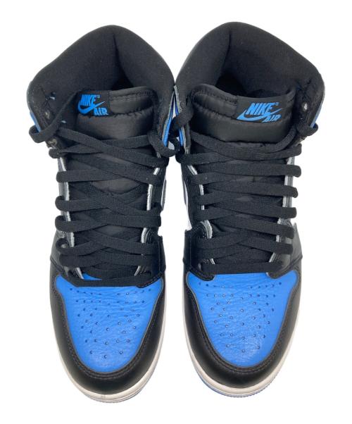 NIKE（ナイキ）NIKE (ナイキ) AIR JORDAN 1 RETRO HI OG ホワイト×ブルー サイズ:26.5の古着・服飾アイテム
