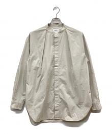 COLON（コロン）の古着「24AW 1インプリーツ ブロード ロングシャツ」｜ベージュ