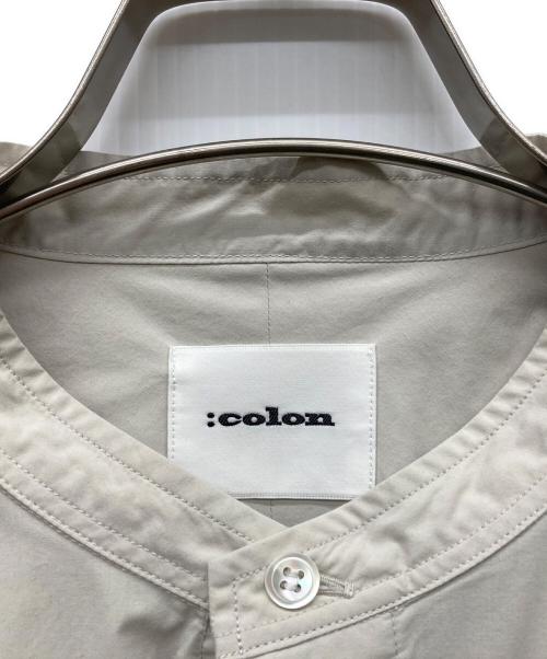 COLON（コロン）COLON (コロン) 24AW 1インプリーツ ブロード ロングシャツ ベージュ サイズ:3の古着・服飾アイテム