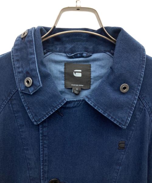 G-STAR RAW（ジースターロゥ）G-STAR RAW (ジースターロゥ) デニムトレンチコート/Minor A-line Loose Trench インディゴ サイズ:Sの古着・服飾アイテム
