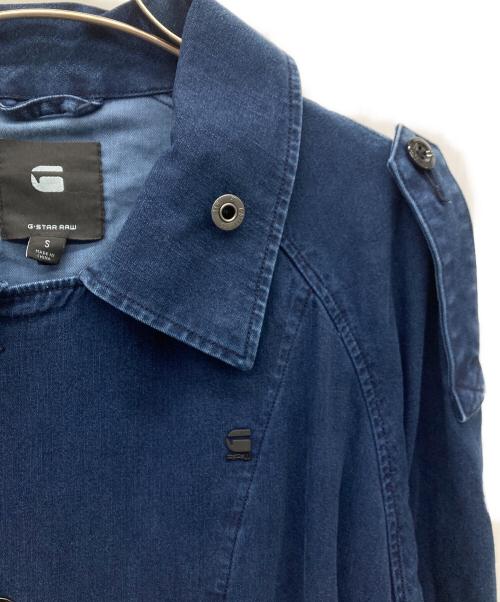 G-STAR RAW（ジースターロゥ）G-STAR RAW (ジースターロゥ) デニムトレンチコート/Minor A-line Loose Trench インディゴ サイズ:Sの古着・服飾アイテム