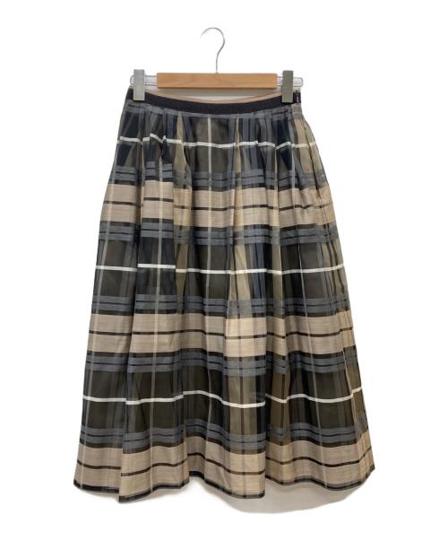 FOXEY（フォクシー）FOXEY (フォクシー) オーロラスカート ブラウン サイズ:38の古着・服飾アイテム