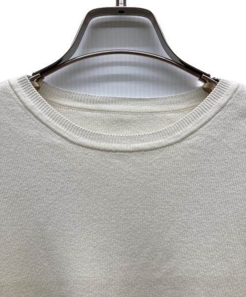 FOXEY（フォクシー）FOXEY (フォクシー) 五分袖シルクニットトップス アイボリー サイズ:38の古着・服飾アイテム