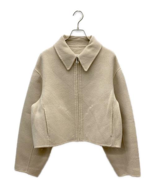 TODAYFUL（トゥデイフル）TODAYFUL (トゥデイフル) Wool Zip Blouson ベージュ サイズ:36の古着・服飾アイテム
