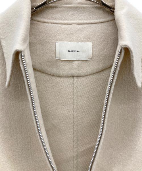 TODAYFUL（トゥデイフル）TODAYFUL (トゥデイフル) Wool Zip Blouson ベージュ サイズ:36の古着・服飾アイテム