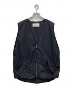 TODAYFULトゥデイフル）の古着「Vneck Nylon Vest」｜ブラック
