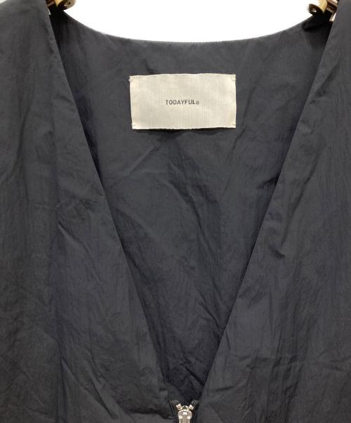TODAYFUL（トゥデイフル）TODAYFUL (トゥデイフル) Vneck Nylon Vest ブラック サイズ:FREE 未使用品の古着・服飾アイテム