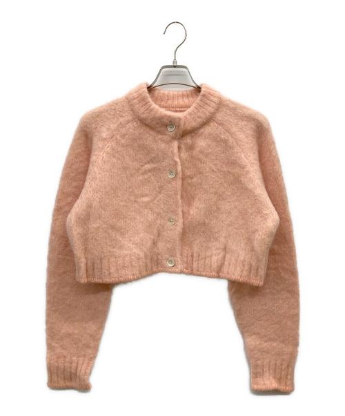 TODAYFUL（トゥデイフル）TODAYFUL (トゥデイフル) Brashed Knit Cardigan ピンク サイズ:FREEの古着・服飾アイテム