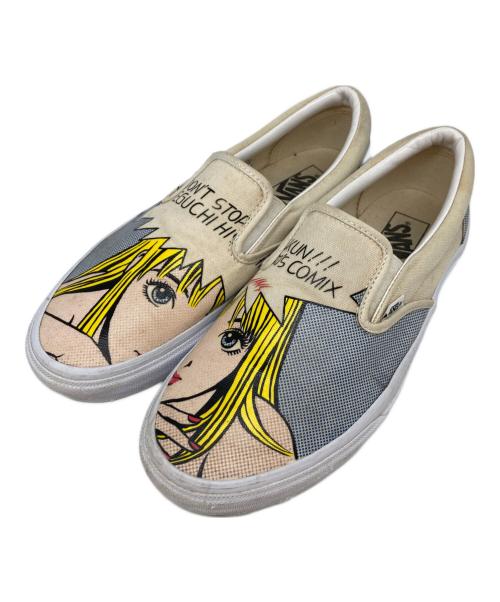 VANS（ヴァンズ）VANS (ヴァンズ) 江口寿史 HIBARIKUN SLIP ON ベージュ サイズ:27の古着・服飾アイテム