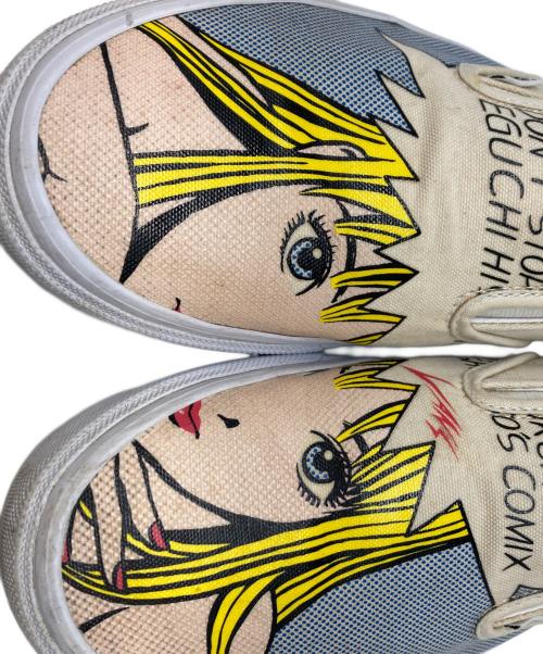 VANS（ヴァンズ）VANS (ヴァンズ) 江口寿史 HIBARIKUN SLIP ON ベージュ サイズ:27の古着・服飾アイテム