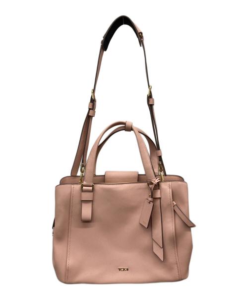 TUMI（トゥミ）TUMI (トゥミ) Saffiano Leather Varek Park Tote ピンクの古着・服飾アイテム