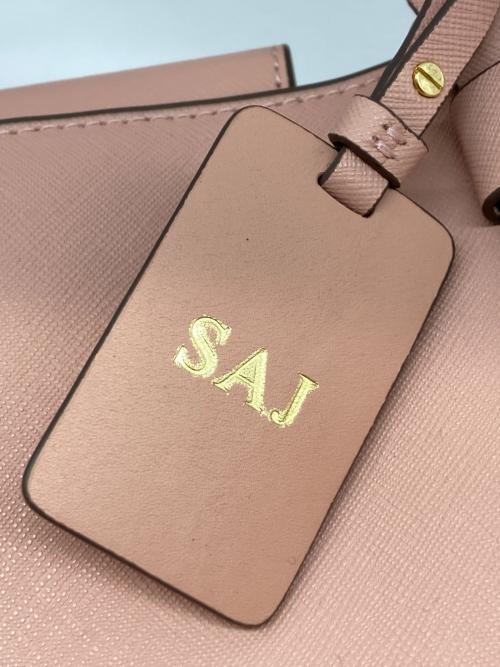 TUMI（トゥミ）TUMI (トゥミ) Saffiano Leather Varek Park Tote ピンクの古着・服飾アイテム