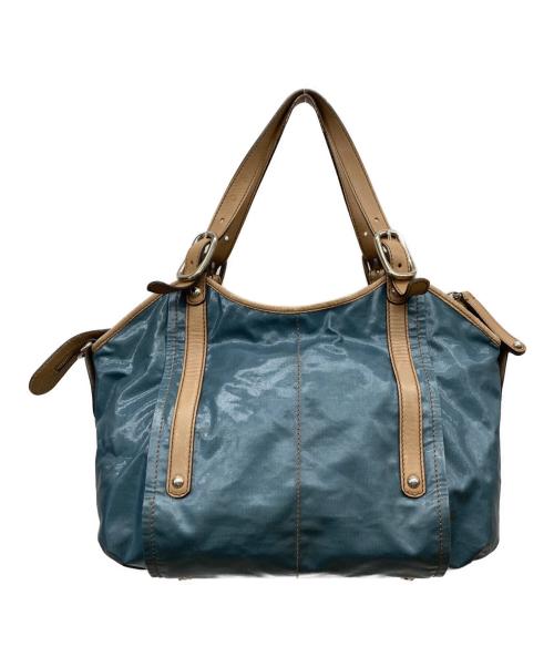 TOD'S（トッズ）TOD'S (トッズ) 2way ナイロンハンドバッグ ブルーの古着・服飾アイテム