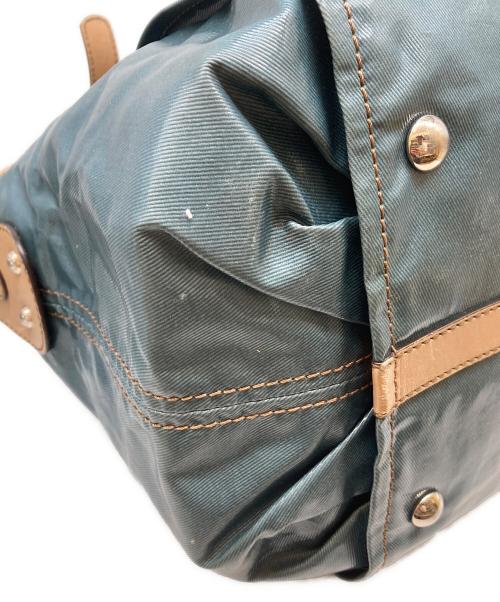 TOD'S（トッズ）TOD'S (トッズ) 2way ナイロンハンドバッグ ブルーの古着・服飾アイテム