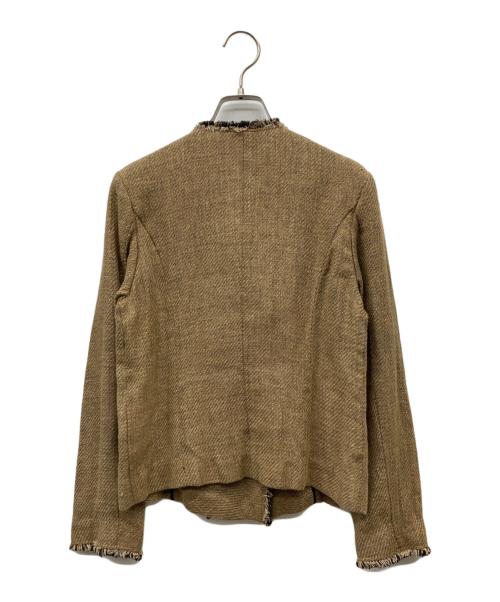 allureville（アルアバイル）allureville (アルアバイル) MANTECOリネンブレンドジャケット ベージュ サイズ:1の古着・服飾アイテム