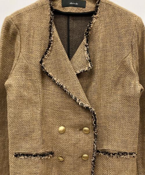 allureville（アルアバイル）allureville (アルアバイル) MANTECOリネンブレンドジャケット ベージュ サイズ:1の古着・服飾アイテム
