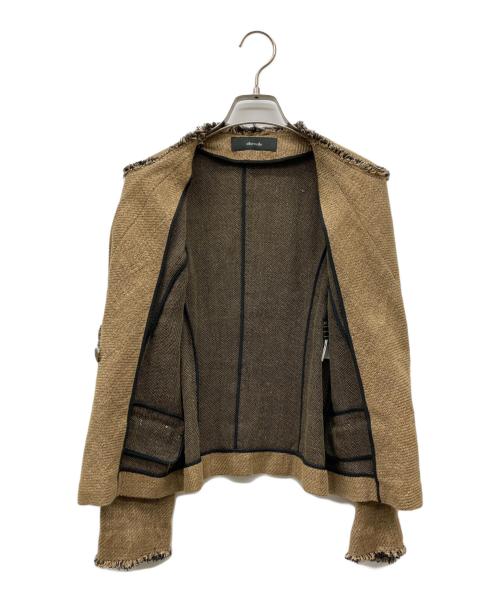 allureville（アルアバイル）allureville (アルアバイル) MANTECOリネンブレンドジャケット ベージュ サイズ:1の古着・服飾アイテム