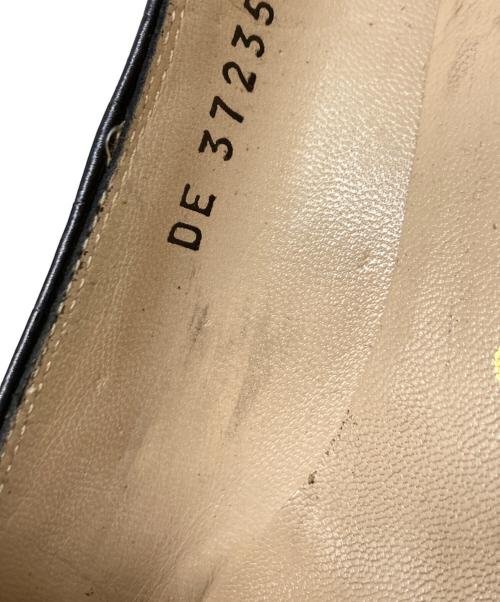 Salvatore Ferragamo（サルヴァトーレ フェラガモ）Salvatore Ferragamo (サルヴァトーレ フェラガモ) クロコ型押しレザーパンプス ブラック サイズ:25の古着・服飾アイテム