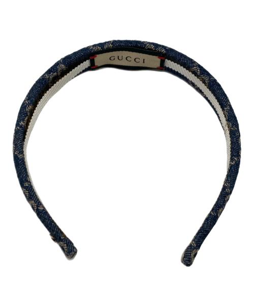 GUCCI（グッチ）GUCCI (グッチ) GGロゴヘアカチューシャ ブルー サイズ:-の古着・服飾アイテム