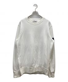 STONE ISLAND（ストーンアイランド）の古着「ガーメントダイ ブラッシュドコットン スウェット」｜ホワイト