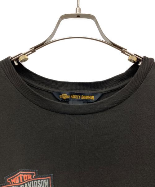 HARLEY-DAVIDSON（ハーレーダビッドソン）HARLEY-DAVIDSON (ハーレーダビッドソン) ロングスリーブカットソー ブラウン サイズ:XLの古着・服飾アイテム