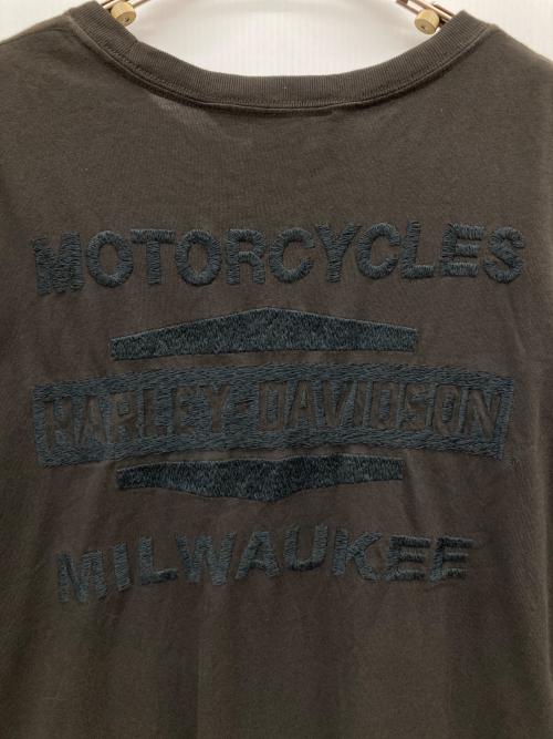 HARLEY-DAVIDSON（ハーレーダビッドソン）HARLEY-DAVIDSON (ハーレーダビッドソン) ロングスリーブカットソー ブラウン サイズ:XLの古着・服飾アイテム
