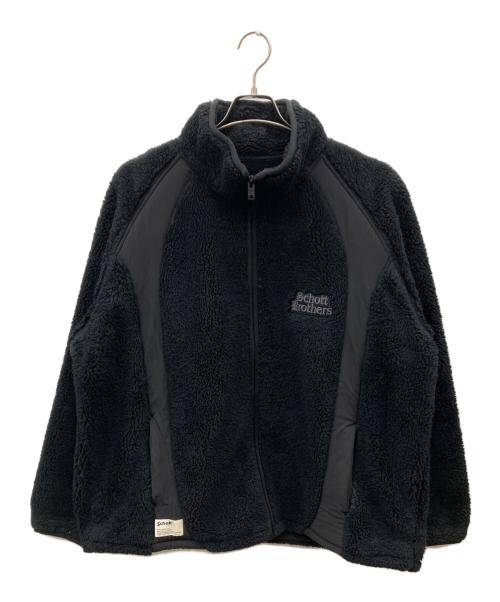 Schott（ショット）Schott (ショット) B.S.FLEECE JACKET ブラック サイズ:XLの古着・服飾アイテム
