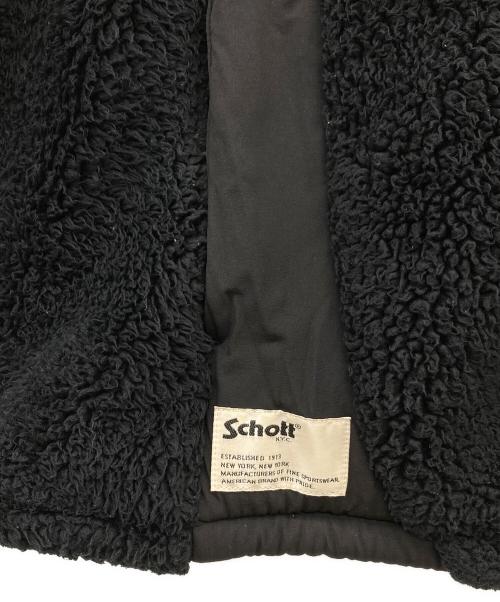 Schott（ショット）Schott (ショット) B.S.FLEECE JACKET ブラック サイズ:XLの古着・服飾アイテム