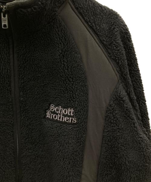 Schott（ショット）Schott (ショット) B.S.FLEECE JACKET ブラック サイズ:XLの古着・服飾アイテム