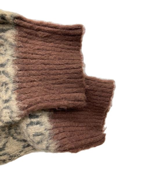 SOL soonerorlater（ソル スーナーオアレイター）SOL soonerorlater (ソル スーナーオアレイター) Shaggy Knit Cardigan ブラウン サイズ:FREEの古着・服飾アイテム