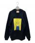 PLAN C（プランシー）の古着「print pullover sweat」｜ブラック