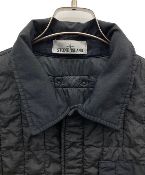 STONE ISLAND（ストーンアイランド）STONE ISLAND (ストーンアイランド) Quilted Down Jacket ブラック サイズ:Mの古着・服飾アイテム