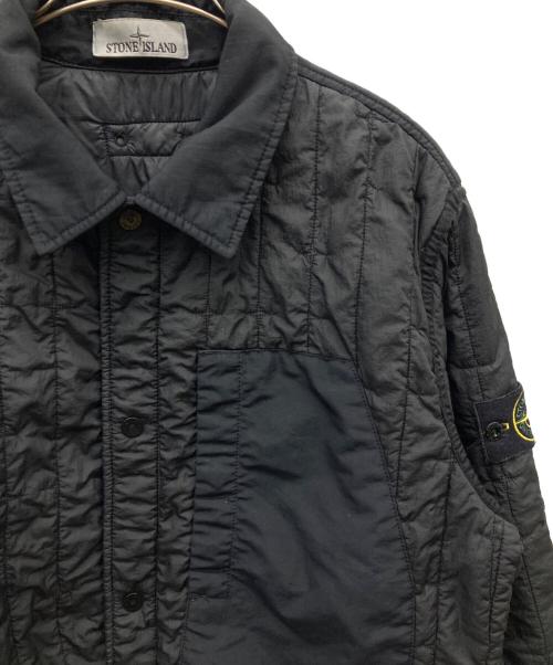 STONE ISLAND（ストーンアイランド）STONE ISLAND (ストーンアイランド) Quilted Down Jacket ブラック サイズ:Mの古着・服飾アイテム