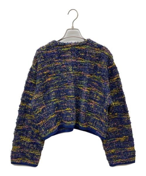 6(ROKU) BEAUTY&YOUTH（ロク ビューティーアンドユース）6(ROKU) BEAUTY&YOUTH (ロク ビューティーアンドユース) SLUB MIX CARDIGAN ネイビー サイズ:Freeの古着・服飾アイテム