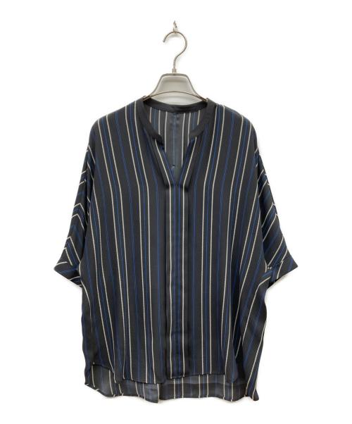 icB（アイシービー）icB (アイシービー) スキッパーシャツ グレー サイズ:Mの古着・服飾アイテム