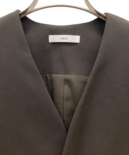 NEAU（ニュー）NEAU (ニュー) Wool gabardine vest/Wool slacks オリーブ サイズ:FREE/1の古着・服飾アイテム
