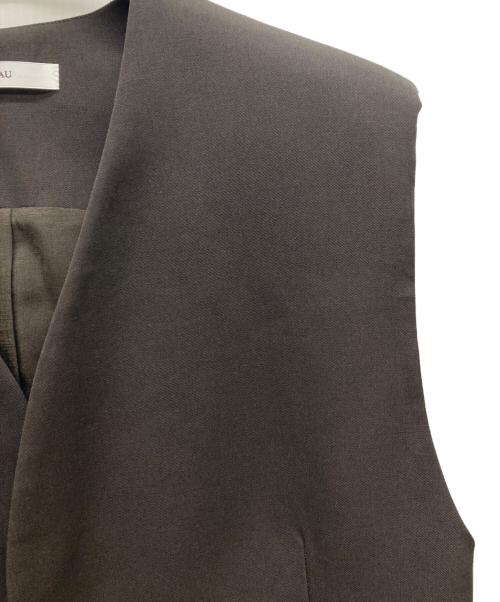 NEAU（ニュー）NEAU (ニュー) Wool gabardine vest/Wool slacks オリーブ サイズ:FREE/1の古着・服飾アイテム