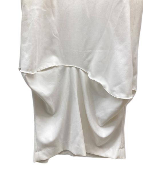 ENFOLD（エンフォルド）ENFOLD (エンフォルド) CURVE-DRAPE DRESS ホワイト サイズ:38の古着・服飾アイテム