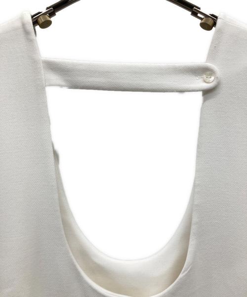 ENFOLD（エンフォルド）ENFOLD (エンフォルド) CURVE-DRAPE DRESS ホワイト サイズ:38の古着・服飾アイテム