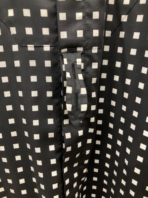 HYKE（ハイク）HYKE (ハイク) FD SQUARE PATTERN BOSOM DRESS ブラック×ホワイト サイズ:2の古着・服飾アイテム