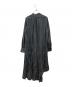 HYKE (ハイク) FD SQUARE PATTERN BOSOM DRESS ブラック×ホワイト サイズ:2：18000円