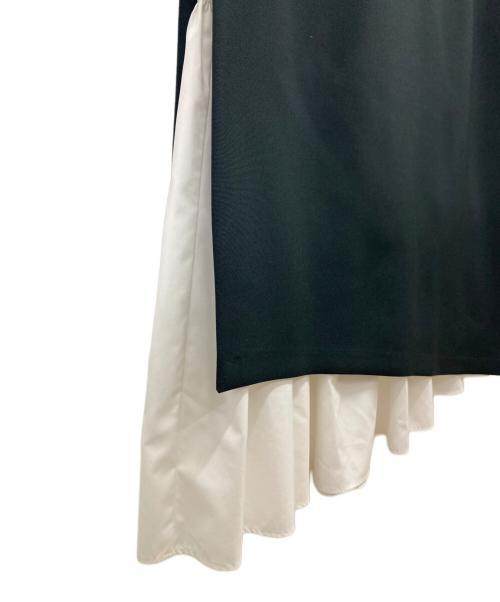 deres（デレス）deres (デレス) Hide & seek skirt ブラック×ホワイト サイズ:2の古着・服飾アイテム