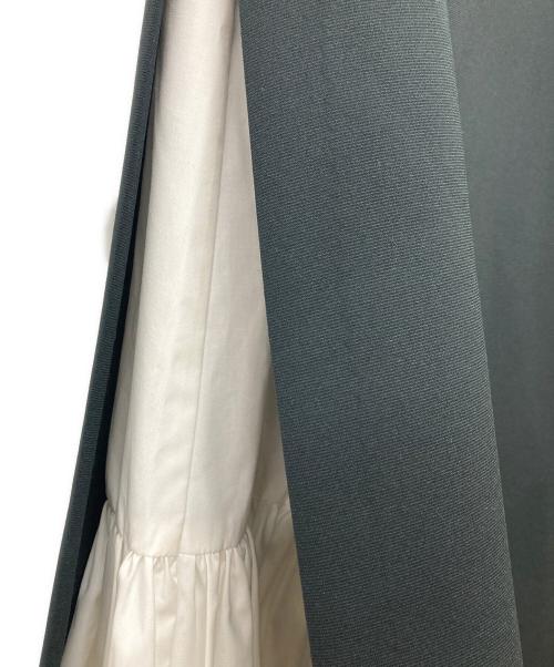 deres（デレス）deres (デレス) Hide & seek skirt ブラック×ホワイト サイズ:2の古着・服飾アイテム